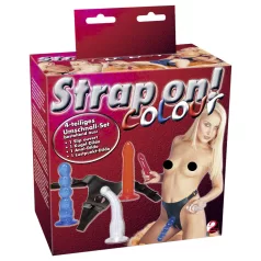 You2Toys - Strap-on dildo set - färgglad