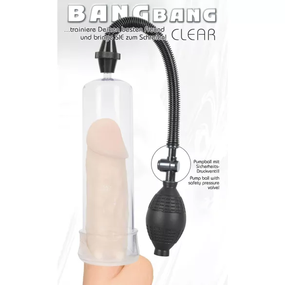You2Toys - Bang Bang penispump (genomskinlig)