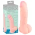 Medical - dildo i medicinsk silikon 20 cm - hudfärgad
