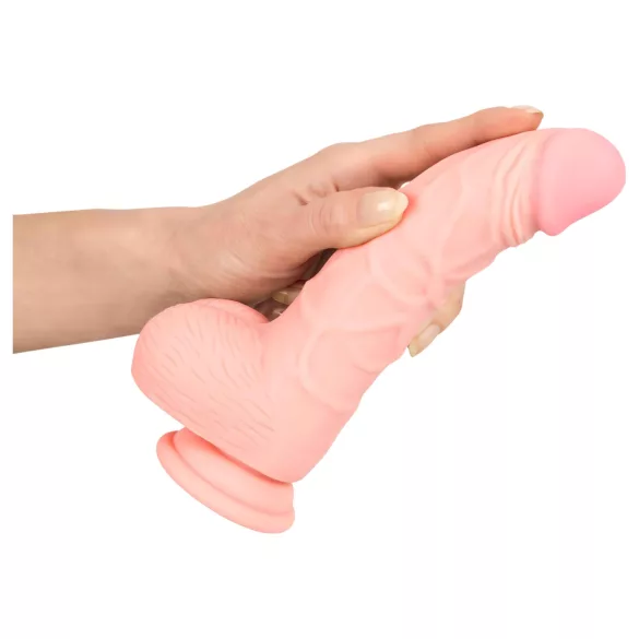Medical - dildo i medicinsk silikon 20 cm - hudfärgad