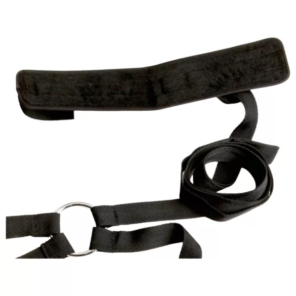 Fifty Shades of Grey - bondage set - handfängsel ögonbindel flogger grå
