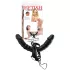 Pipedream - Dubbel vibrator med sele (svart) - Fetish