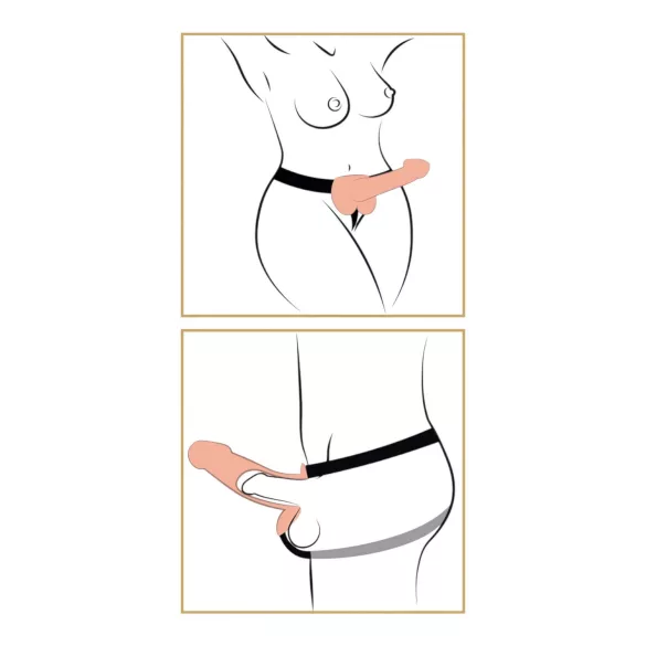 Fetish Strap-on 9 - strap-on dildo - naturfärg