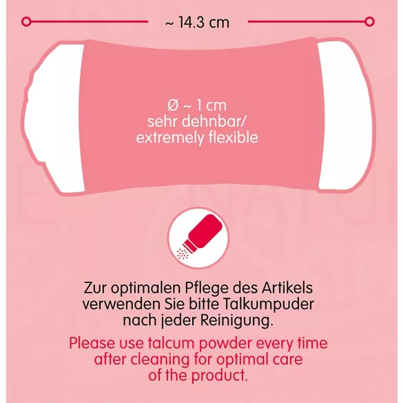 Nature Skin - masturbator vagina och anus - natur/svart