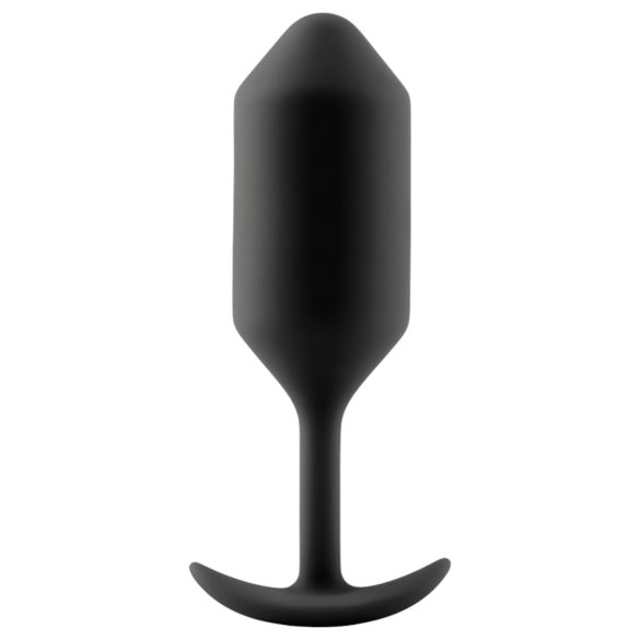 b-vibe - buttplug med dubbla kulor - 180g - svart