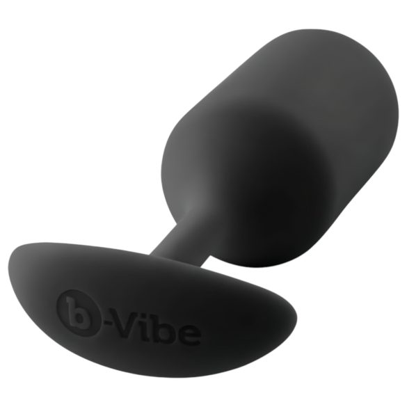 b-vibe - buttplug med dubbla kulor - 180g - svart