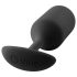 b-vibe - buttplug med dubbla kulor - 180g - svart