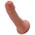 King Cock - dildo 15 cm - realistisk - brun