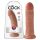 King Cock - dildo - realistisk - mörk hudfärg - 20 cm