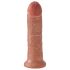 King Cock - dildo - realistisk - mörk hudfärg - 20 cm