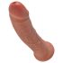 King Cock - dildo - realistisk - mörk hudfärg - 20 cm