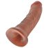 King Cock - dildo - realistisk - mörk hudfärg - 20 cm