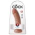 King Cock - dildo - realistisk - mörk hudfärg - 20 cm
