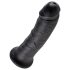 King Cock - dildo 20 cm - realistisk svart