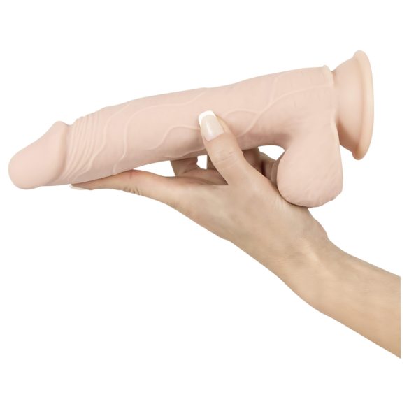 Nature Skin - realistisk dildo med sugkopp - natur (medium)