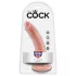 King Cock 7” dildo (18 cm, hudfärgad)