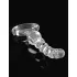 Icicles No. 67 - glasdildo med kulor - transparent