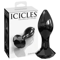 Icicles No. 78 - analplugg glas konformad svart
