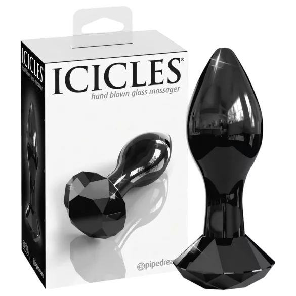 Icicles No. 78 - analplugg glas konformad svart