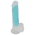 You2Toys - dildo med sugkopp - självlysande - blå
