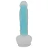 You2Toys - dildo med sugkopp - självlysande - blå