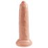 King Cock 9 - realistisk dildo (23 cm) - naturfärg