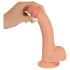 realistixxx - realistisk dildo med sugpropp (22 cm, hudfärgad)