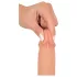 realistixxx - realistisk dildo med sugpropp (22 cm, hudfärgad)