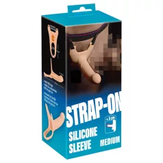 You2Toys - strap-on dildo med hålrum - medium - naturfärg