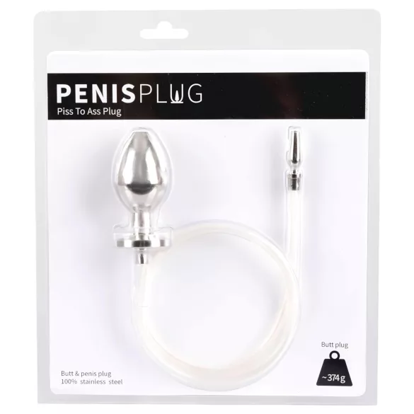 You2Toys - Piss to Ass Plug - ihålig analplugg med urinrörsutvidgare