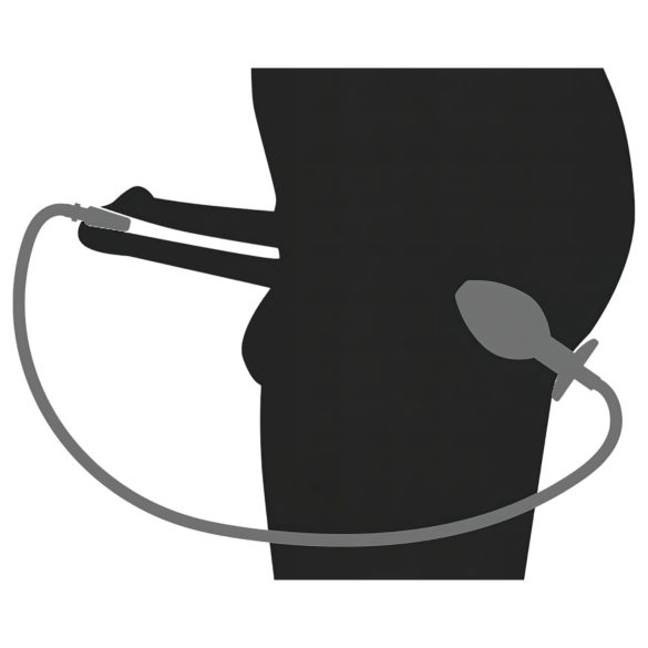 Piss to Ass Plug - ihålig analplugg med urinrörsutvidgare