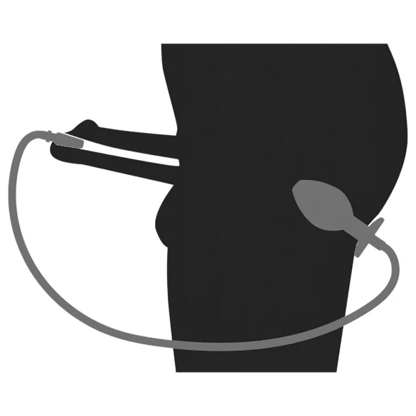 You2Toys - Piss to Ass Plug - ihålig analplugg med urinrörsutvidgare