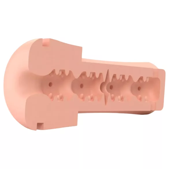 mystim Opus E Donut - Elektro Masturbator (Natur-Svart)