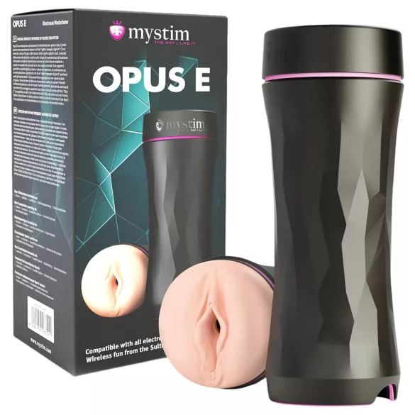 mystim - elektrisk vaginatränare - vagina - natur/svart
