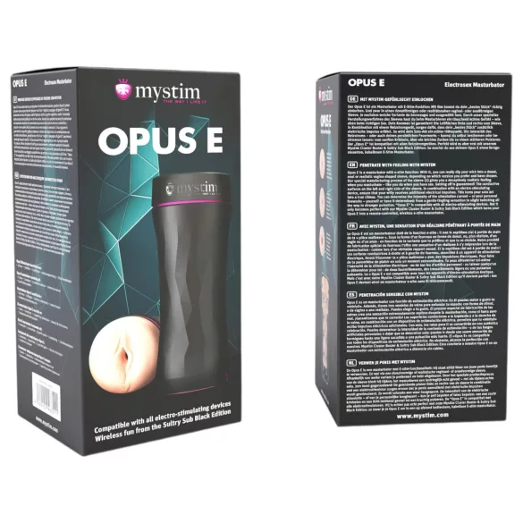 mystim - elektrisk vaginatränare - vagina - natur/svart