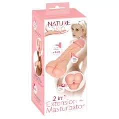   Nature Skin - sexleksak 2-i-1 rumpa och penisfodral - naturfärg