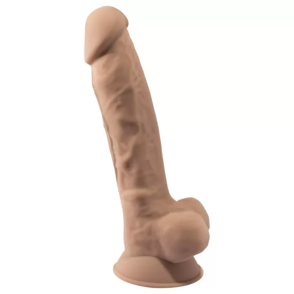 Silexd 7 - dildo med sugkopp - 17,5 cm - naturfärg