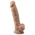 Silexd 7 - dildo med sugkopp - 17,5 cm - naturfärg