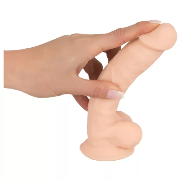 Silexd 7 - dildo med sugkopp - 17,5 cm - naturfärg