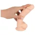 Silexd 7 - dildo med sugkopp - 17,5 cm - naturfärg