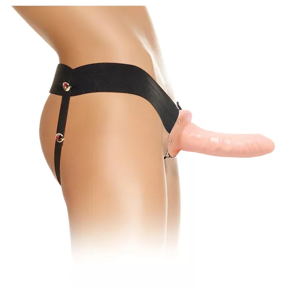 Pipedream - Fetish Strap-On 6 - påspänningsbar, ihålig dildo (naturell)