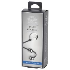 Fifty Shades of Grey - geishakulor mini - metallisk silver