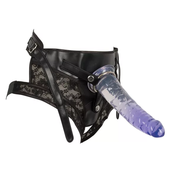 You2Toys - strap-on set - dubbeldildo kit - svart