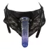 You2Toys - strap-on set - dubbeldildo kit - svart