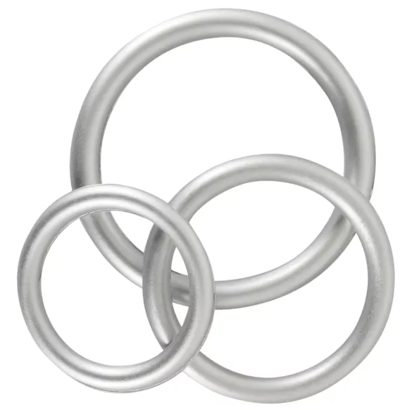 You2Toys - penisring set silikon metallfärg 3-pack