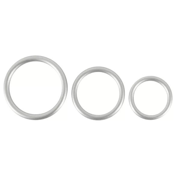 You2Toys - penisring set silikon metallfärg 3-pack