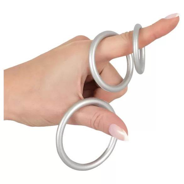 You2Toys - penisring set silikon metallfärg 3-pack