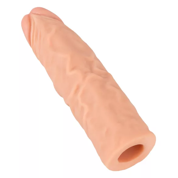 Nature Skin - förlängande, förtjockande penishylsa (19,5 cm)