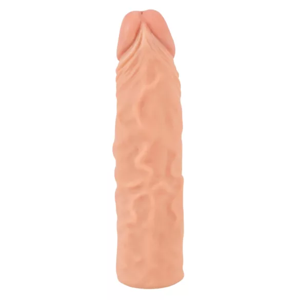 Nature Skin - förlängande, förtjockande penishylsa (19,5 cm)