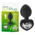 You2Toys - analplugg med vit sten - svart